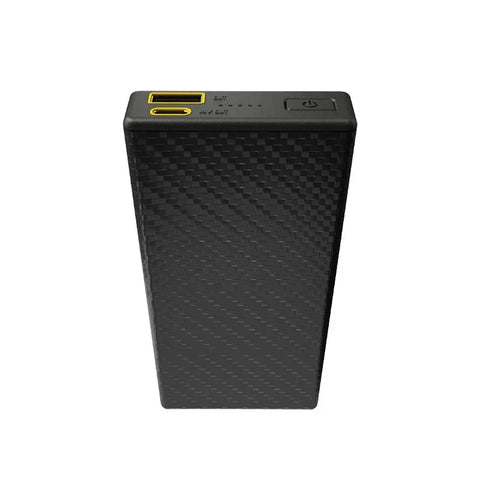 Nitecore CARBO 20000 Power Bank - Portabelt batteri - 20000mAh, 2xUSB Typ A/C, QC 3.0 / PD 20W, 5V, 3A - Kolfiber