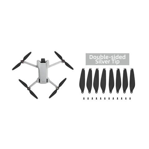 Propeller till DJI Mini 3 - ersätter 6030F - 4-Pack - Svart/Silver