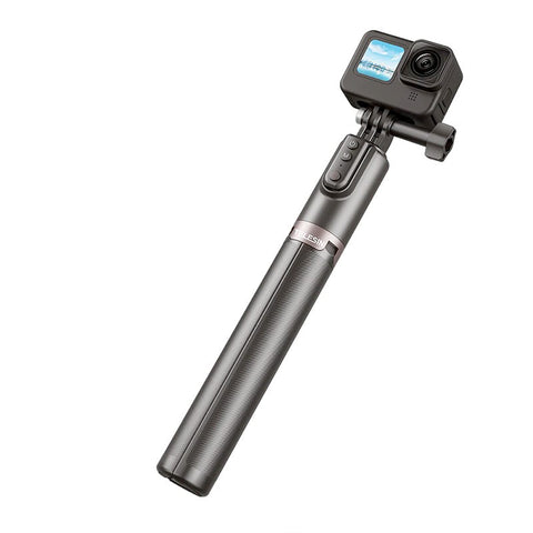 Telesin Selfiepinne Tripod - 245-1300mm med Fjärr till GoPro Hero12/11/Mini/10/9/8 Black/MAX & Mobil