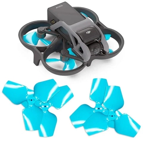 Master Airscrew - DJI Avata 3-Blade Upgrade Propellers - 3-Blad Propeller till DJI Avata - Blå - Kit 4-Pack - Action King