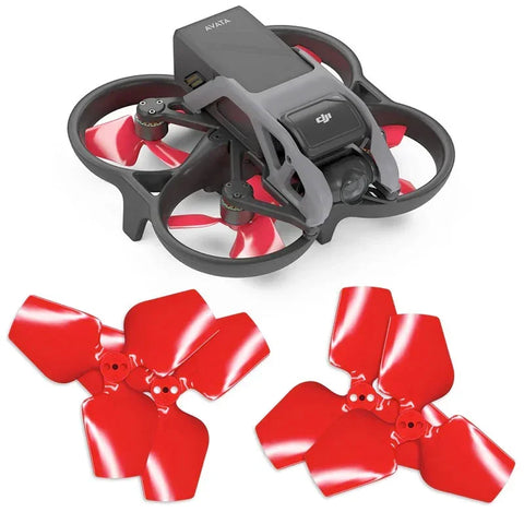 Master Airscrew - DJI Avata 3-Blade Upgrade Propellers - 3-Blad Propeller till DJI Avata - Röd - Kit 4-Pack