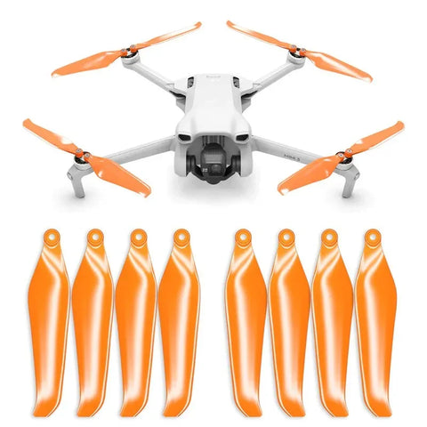 Master Airscrew - DJI Mini 3 Stealth Upgrade Propellers - Propeller till DJI Mini 3 - Orange - Kit 4-Pack