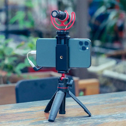 Ulanzi MT-08 Bordsstativ Tripod / Sellfiepinne med 360 kulled, 1/4" skruv