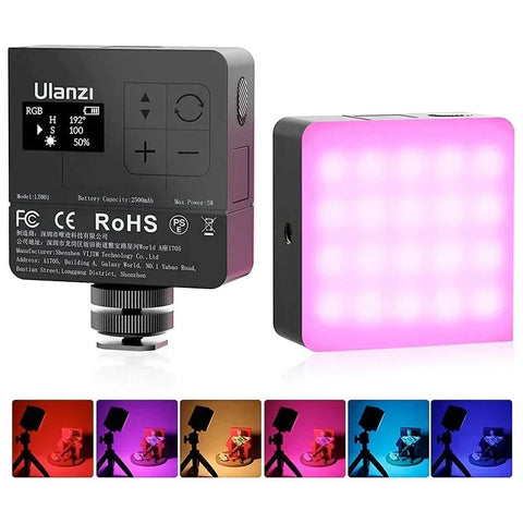 Ulanzi VL49 RGB Pro Belysning LED för foto / video - 2500mAh internt batteri - Action King