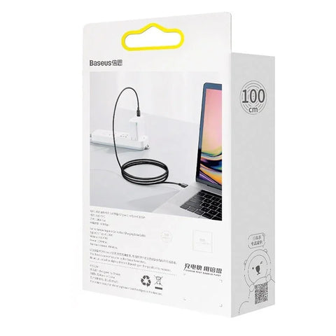 Baseus Superior Series USB-C kabel PD 2.0 / QC3.0, 100W, 20v/5A, 1m - Svart - Action King
