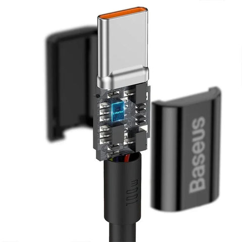 Baseus Superior Series USB-C kabel PD 2.0 / QC3.0, 100W, 20v/5A, 1m - Svart - Action King