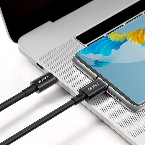 Baseus Superior Series USB-C kabel PD 2.0 / QC3.0, 100W, 20v/5A, 1m - Svart - Action King