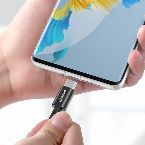 Baseus Superior Series USB-C kabel PD 2.0 / QC3.0, 100W, 20v/5A, 1m - Svart - Action King