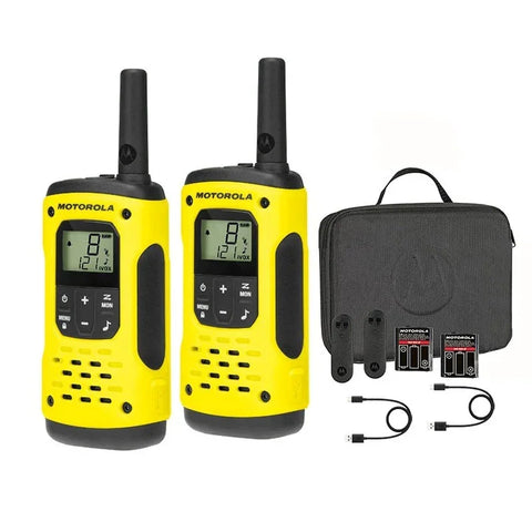Motorola Walkie-Talkie T92 H2O – Twin-pack (Ny modell med USB-C) - Action King