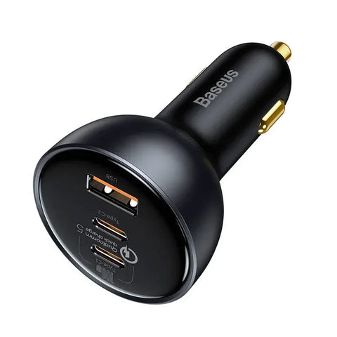 Baseus Qualcomm QC5 Car - Snabbladdare Bil QC5 / PPS 160W - 3xUSB Typ A/C - Svart - Action King