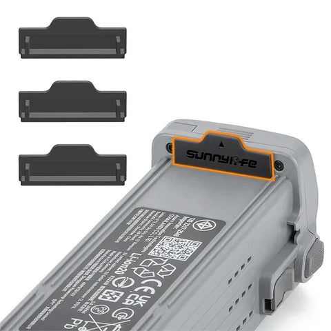 Skydd / Plugg för batterikontakter till DJI Air 3 / Air 3S - Silikon - 3-pack