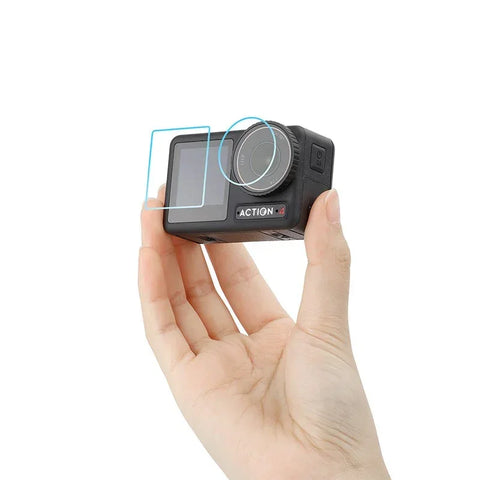 Linsskydd och Skärmskydd till DJI Osmo Action 4 - 2-Pack - Kit