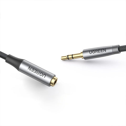 Ugreen AV190 Kabel Förlängning Ljud AUX 3.5mm Ha-Ho - 2m - Svart