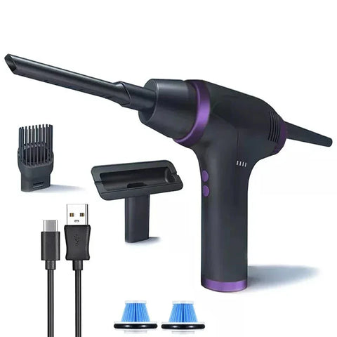 Dammsugare / Dammblåsare / kompressor 2 i 1 sladdlös, 7500mAh laddbart batteri - Kit
