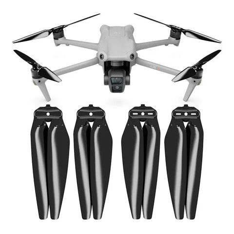 Master Airscrew - DJI Air 3 / Air 3S Stealth Upgrade Propellers - Propeller till DJI Air 3 / Air 3S - Svart - Kit 4-Pack