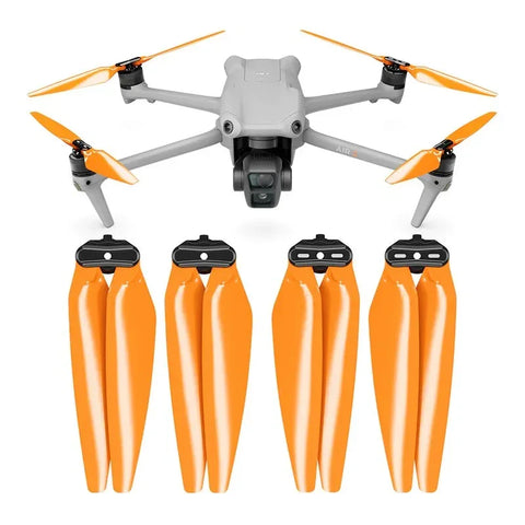Master Airscrew - DJI Air 3 / Air 3S Stealth Upgrade Propellers - Propeller till DJI Air 3 / Air 3S - Orange - Kit 4-Pack