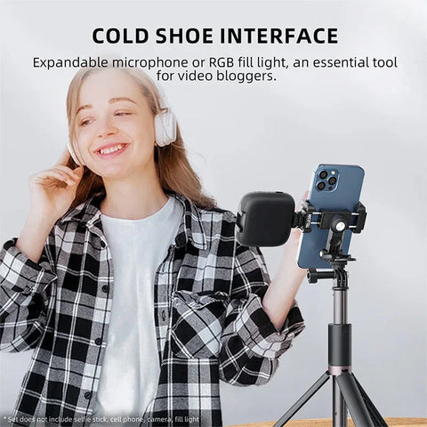 Telesin PM-001 Multifunctional Phone Holder - Fäste / Hållare Mobiltelefon Med Tillbehörshållare + 1/4" gänga till 1/4" Skruv - Action King