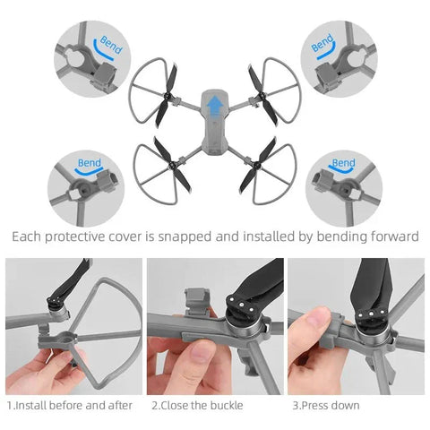 Propellerskydd med landningsställ förlängning till DJI Mavic Air 2 / Air 2S - Kit