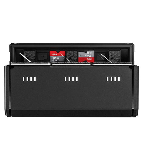 Telesin Batteriladdare Pocket Box med förvaring för 3st batterier + 2st microSD - För GoPro Hero12/11/10/9 Black - Action King