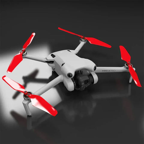 Master Airscrew - DJI Mini 4 Pro / 3 Pro Super Stealth Upgrade - Propeller - Röd - Kit 4-Pack