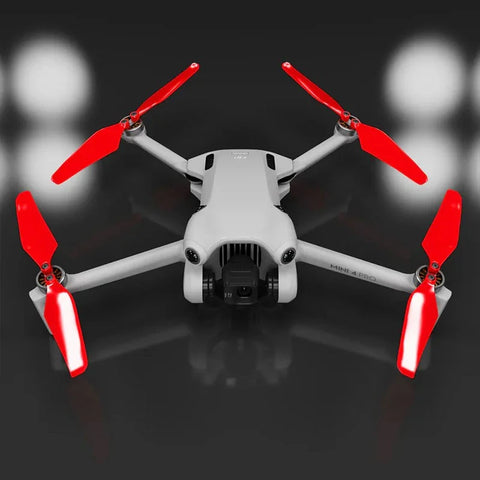 Master Airscrew - DJI Mini 4 Pro / 3 Pro Super Stealth Upgrade - Propeller - Röd - Kit 4-Pack