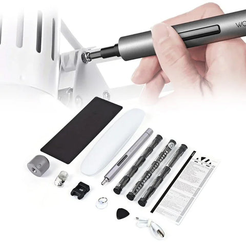 Wowstick 1F+ Elektrisk skruvmejsel - 69 i 1 - Kit - Rymdgrå - Action King