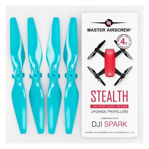 Master Airscrew - DJI Spark Stealth Upgrade Propellers - Propeller till DJI Spark - Blå - Kit 4-Pack