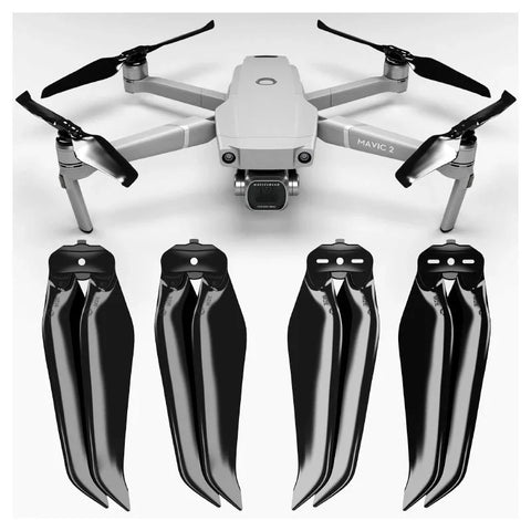 Master Airscrew - DJI Mavic 2 Stealth Upgrade Propellers - Propeller till DJI Mavic 2 Pro / Zoom - Svart - Kit 4-Pack
