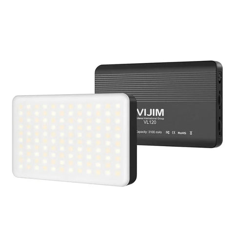 Ulanzi VIJIM VL120 Belysning LED för foto / video - 3100mAh internt batteri - 1250lux - kit - Action King