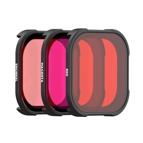 PolarPro Divemaster Filter Kit - Färgfilter för dykning till Gopro Hero13/12/11/10/9 Black i vattentätt originalskal - 3-pack - Action King