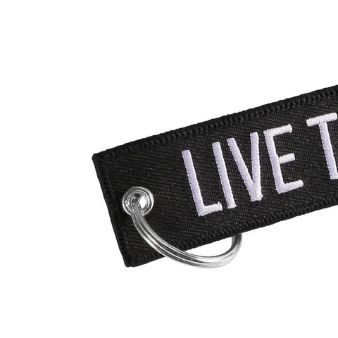Nyckelband - RIDE TO LIVE / LIVE TO RIDE - Svart/Vit - Action King