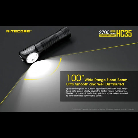 Nitecore HC35 Pannlampa - 2700lm