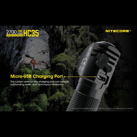 Nitecore HC35 Pannlampa - 2700lm