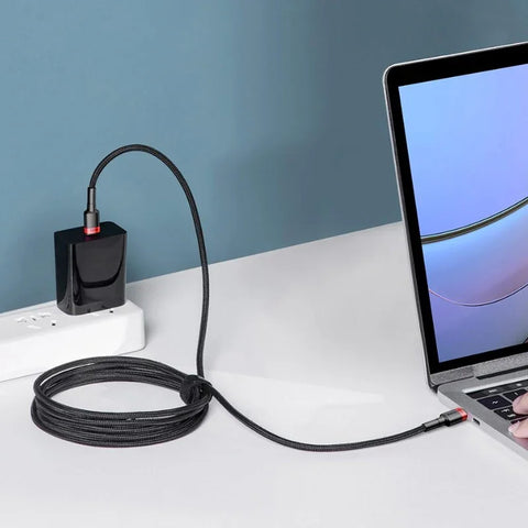 Baseus Cafule USB-C kabel PD 2.0 / QC3.0, 100W, 20v/5A, 2m - Svart