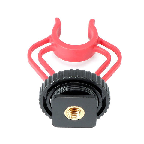 Boya BY-MM1 Mikrofonfäste cold-shoe / blixtskoadapter / 1/4" gänga