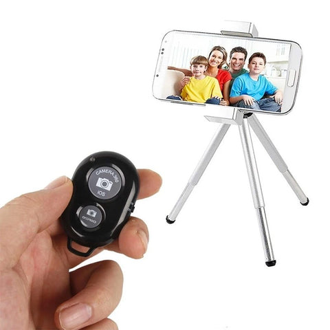 Bluetooth-knapp Universal iOS/Android med Silikonfodral - Svart