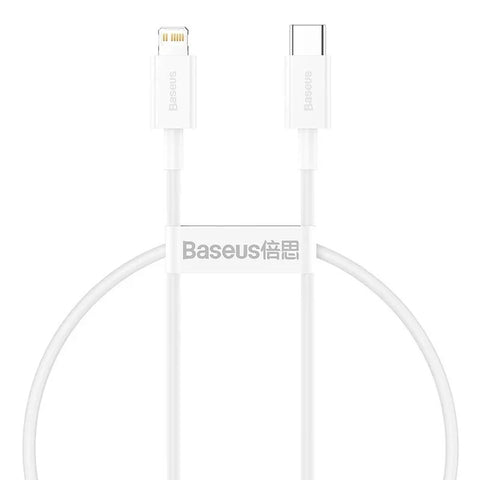 Baseus Superior Series USB-C - Lightning Kabel, PD, 20W, 0.25m - Vit