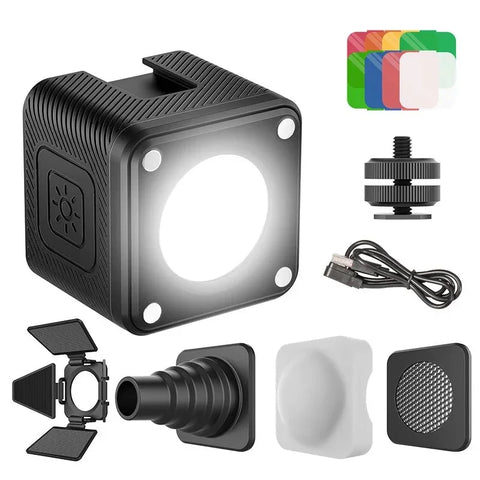 Ulanzi L2 Cute Light Vattentät Belysning LED för foto / video - 800mAh internt batteri - 1000 Lux - Kit - Action King