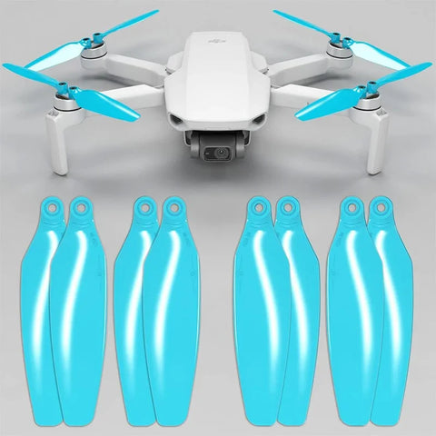 Master Airscrew - DJI Mini 2 / SE / 4K Stealth Upgrade Propellers - Propeller till DJI Mini 2 / SE / 4K - Blå - Kit 4-Pack