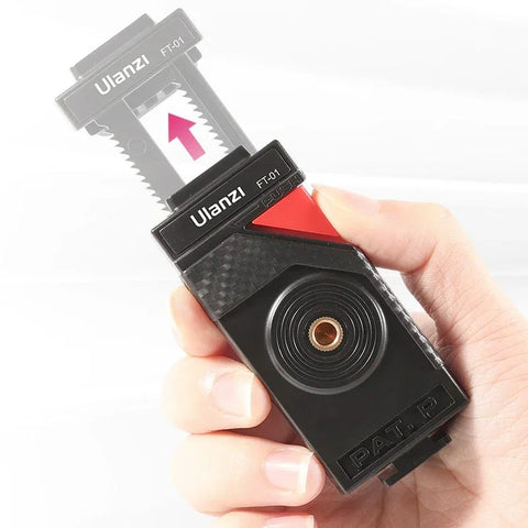 Ulanzi FT-01 Tripod flexibelt 360 grader kulledshuvud 1/4" skruv / Mobilhållare / Tillbehörssko - Bläckfisk