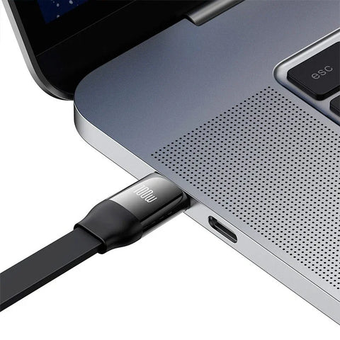 Baseus Bright Mirror 2 retractable cable 3-in-1, USB-C kabel 100W, 1.1m - Multi, USB-C / Lightning / MicroUSB - Action King