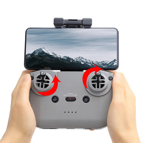 360° Låsning till DJI RC-N1/ RC-N2 fjärr Mini 4 Pro / Mini 3 Pro/3 / Mini 2 / 4K / Air 2 / Mavic 3 / Air 3 - 2-pack - Kit