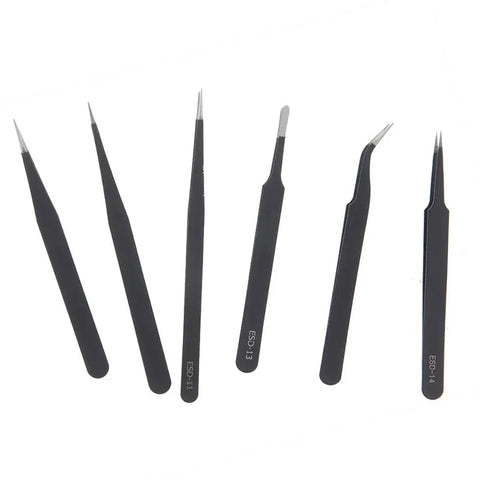 Pincetter ESD Antistatiska Precision 6 x Micro - Kit - Action King
