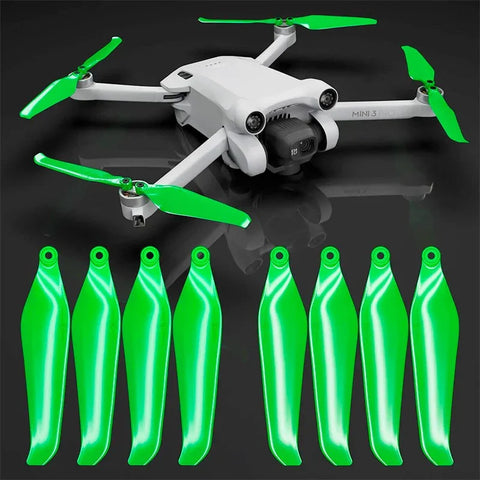 Master Airscrew - DJI Mini 3 Pro / 4 Pro Stealth Upgrade Propellers - Propeller till DJI Mini 3 Pro / 4 Pro - Grön - Kit 4-Pack