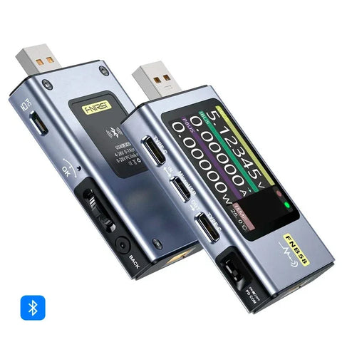 FNIRSI FNB58 USB Fast Charge Multi-Tester USB-C/A/Micro - Blåtand - Action King