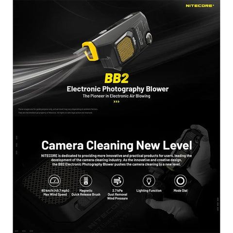 Nitecore BB2 - BlowerBaby GEN2 - Dammblåsare sladdlös, 7.2Wh laddbart batteri