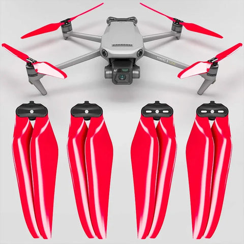 Master Airscrew - DJI Mavic 3 Stealth Upgrade Propellers - Propeller till DJI Mavic 3 - Röd - Kit 4-Pack - Action King