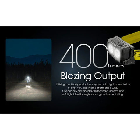 Nitecore NU25 V2 Pannlampa Dual Beam - 400lm
