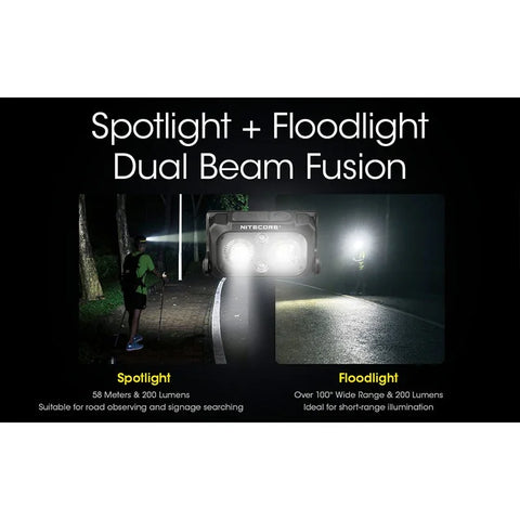 Nitecore NU25 V2 Pannlampa Dual Beam - 400lm