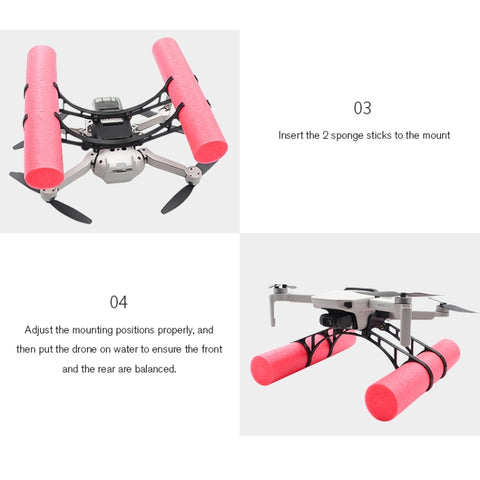 Landningsställ Flytande Pontoner till DJI Mavic Mini / Mini 2 / Mini 2 SE / Mini 4K – Kit
